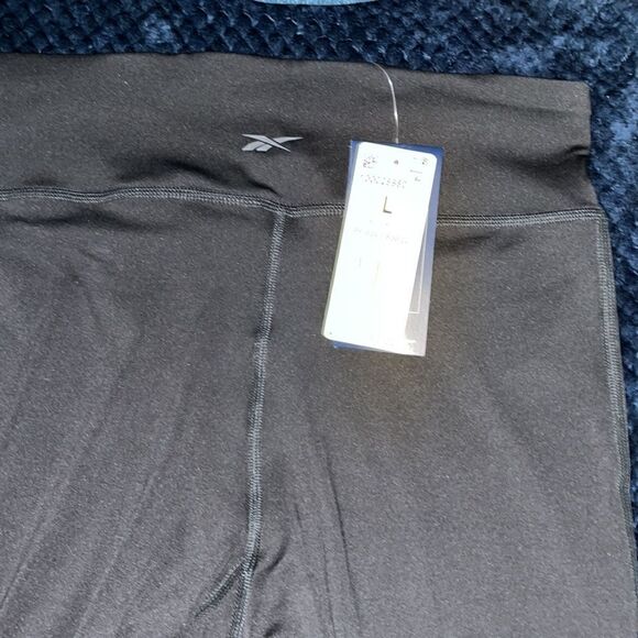 Women’s NEW REEBOK SPEEDWICK BLACK TALL WORK OUT LEGGINGS Jogger training pants - Picture 6 of 6